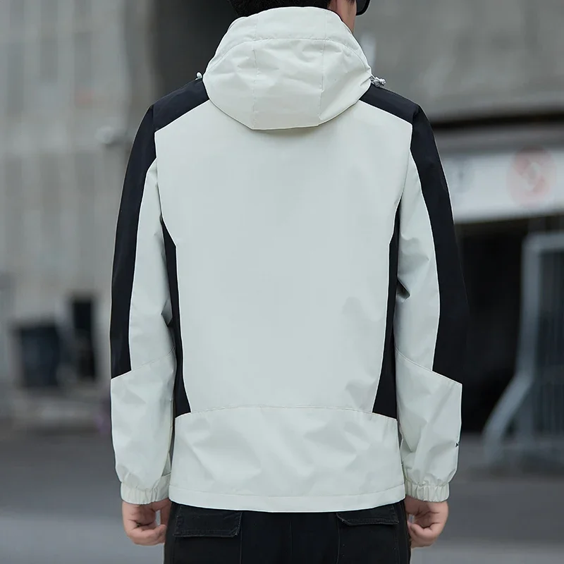 2025 الخريف الشتاء سترة واقية جاكيتات للرجال مقنعين رحلة ملابس عصرية المرقعة جودة عالية #3