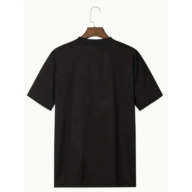 الرجال الساخن 2025 صيف جديد الرجال والنساء قصيرة الأكمام تي شيرت الجولة الرقبة عادية تنوعا الاتجاه موضة بسيطة قميص مطبوع