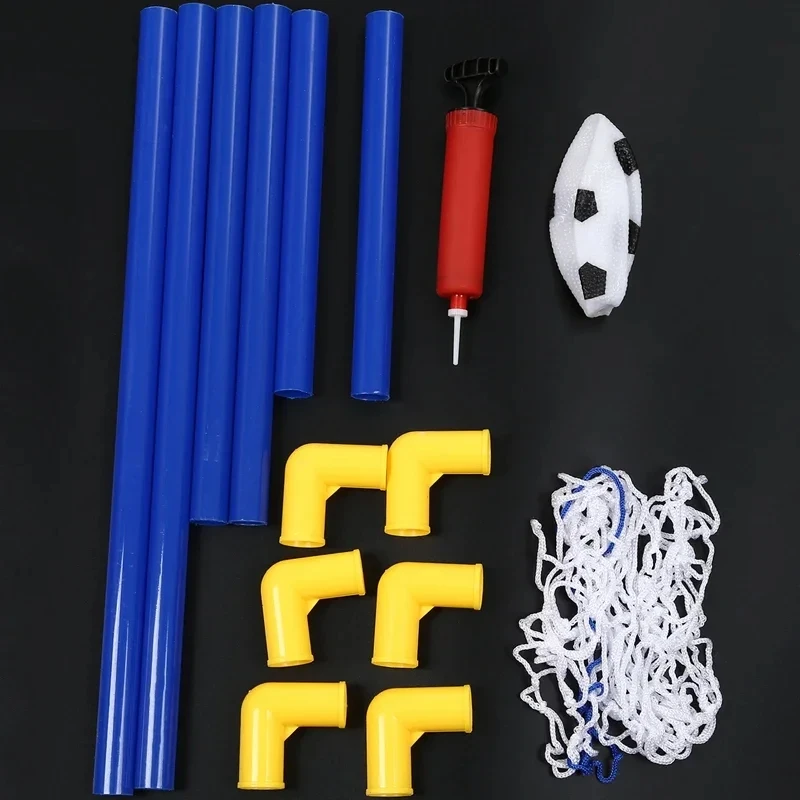 屋内ミニ折りたたみ式サッカーゴールネットセットポンプ付き子供用スポーツ屋外ホームゲームおもちゃ子供誕生日プレゼントプラスチック製