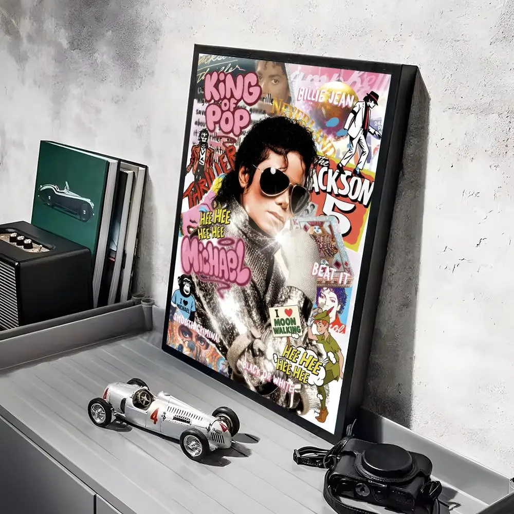M-Michael J-Jackson Singer Poster-Aufkleber, Gemälde, Wandbild, HD-Wandaufkleber für Schlafzimmer, Wohnzimmer, Zuhause, selbstklebend, Dekor, Geschenk – Detail 29