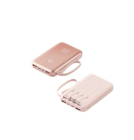 (CCC)22.5W 10000/20000mAh Power Bank для мобильных телефонов iPhone, Huawei и Xiaomi, портативное зарядное устройство со встроенным кабелем