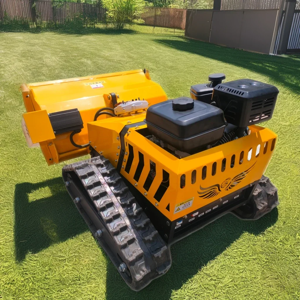 Agricultural bush Mower Remote control robot Zero turn Mower Caterpillar tandem mower with CE EPA certification