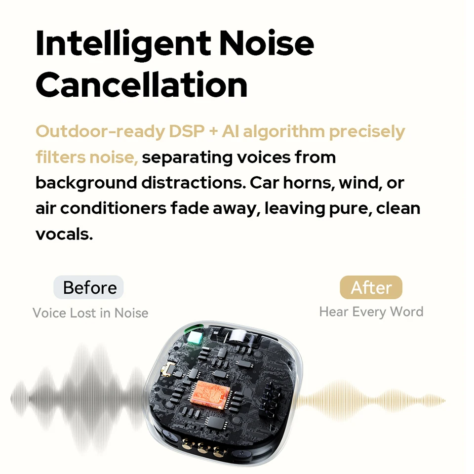 Godox C01 Interlligent Noise Cancellation Wireless Microphone 48kHz 24Bit Remote Shutter Control for Vlog Video Recording