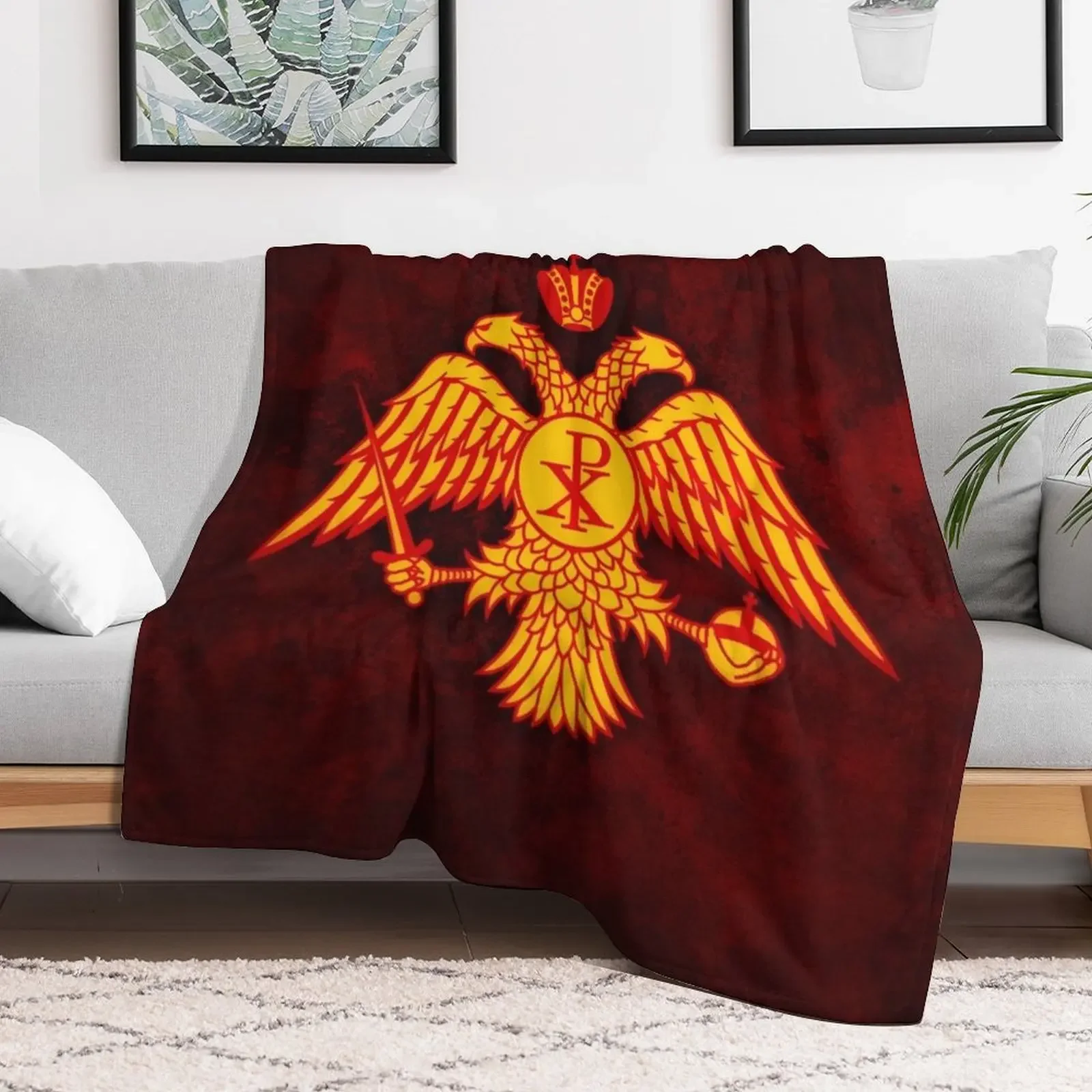 Imperial Byzantine symbol Throw Blanket manga Flannels valentine gift ideas blankets ands Blankets