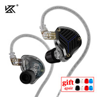 KZ PRX Fourth-Generation Planar Diaphragm Earphones HiFi Bass Earbuds Sport Monitor Headset with High-Purity Silver-Plated Cable