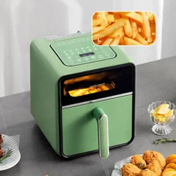 Micro Steam Baking Air Fryer 4L Household Steam Baking Potato Chip Machine Intelligent Touch Screen Reservation Timing MR8101