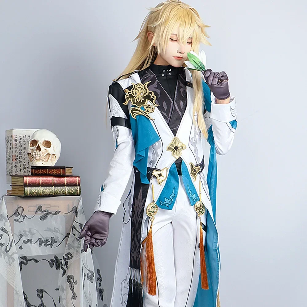 

Luocha Cosplay Costume Honkai Star Rail Carnival Uniform Wig Anime Halloween Costumes men Game