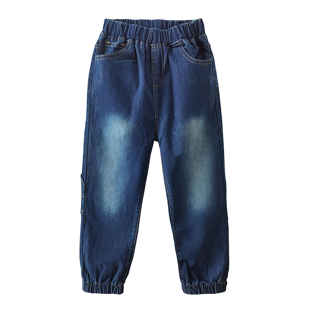 IENENS Kids Jeans Teens Boy Casual Trousers Child Elastic Waist Pants 4-11 Years 2025 Fashion Loose Denim Pants