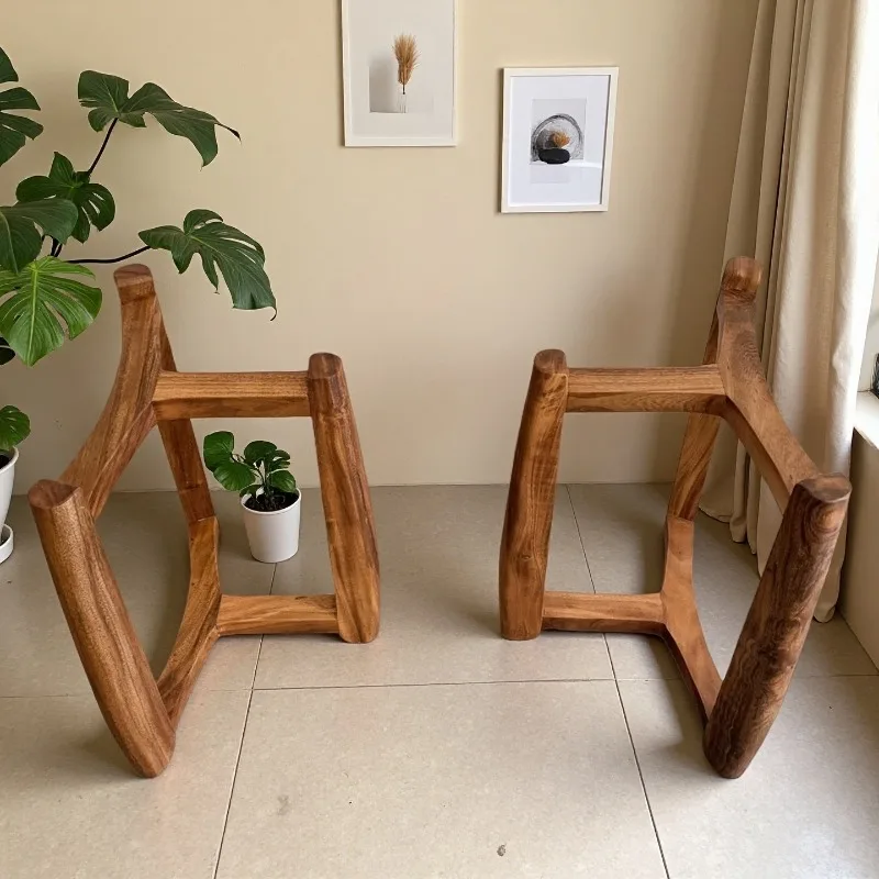 

Modern Solid Wood Table Base Walnut Tea Table Legs for Coffee Desk Sturdy Support Stand Durable Furniture Feet Accessories