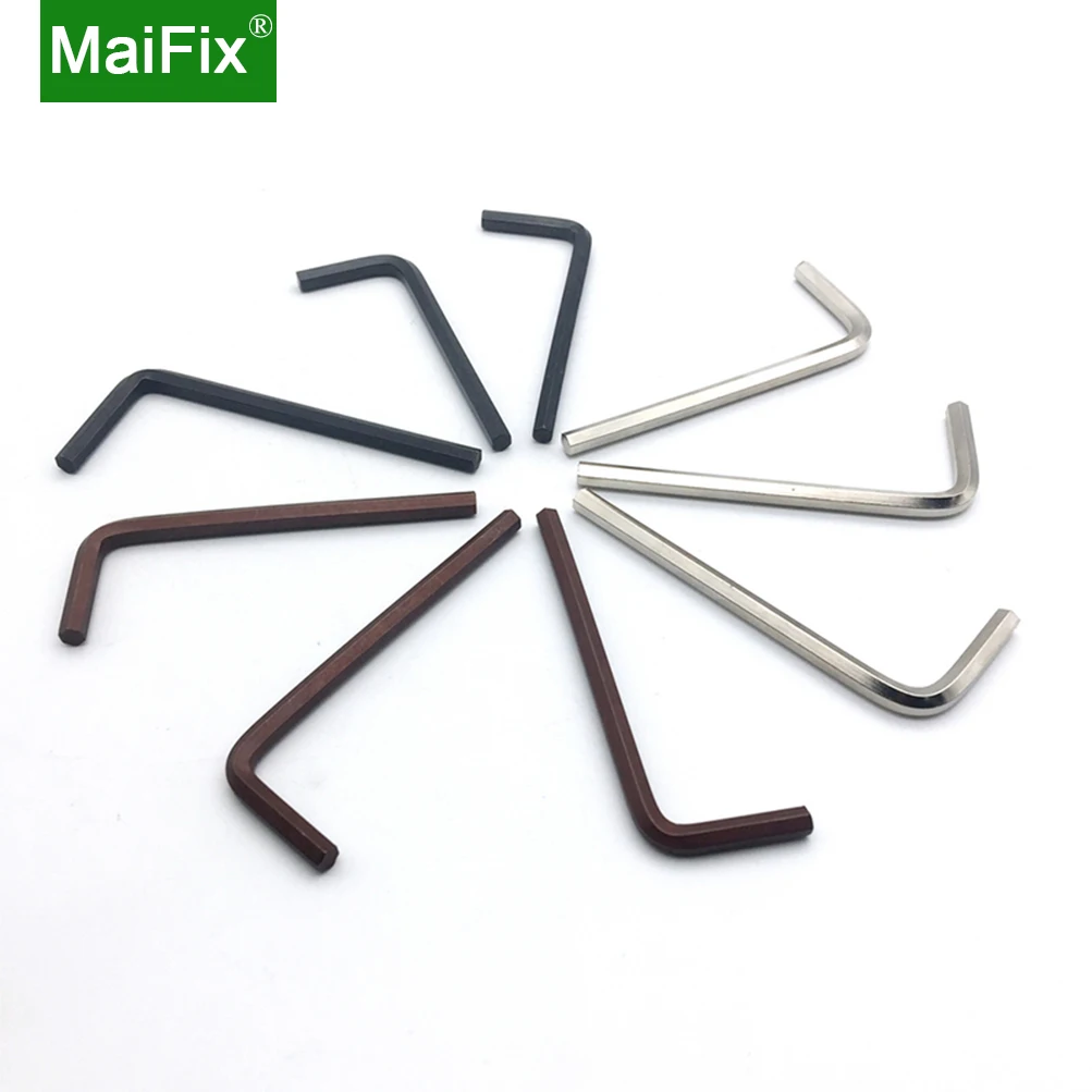 Maifix Allen Key T/L-type 10 pcs spanner use for Inner Hexagonal Plum Screw CNC Accessories Repair Hex Torx Screw Bits Nuts Hand