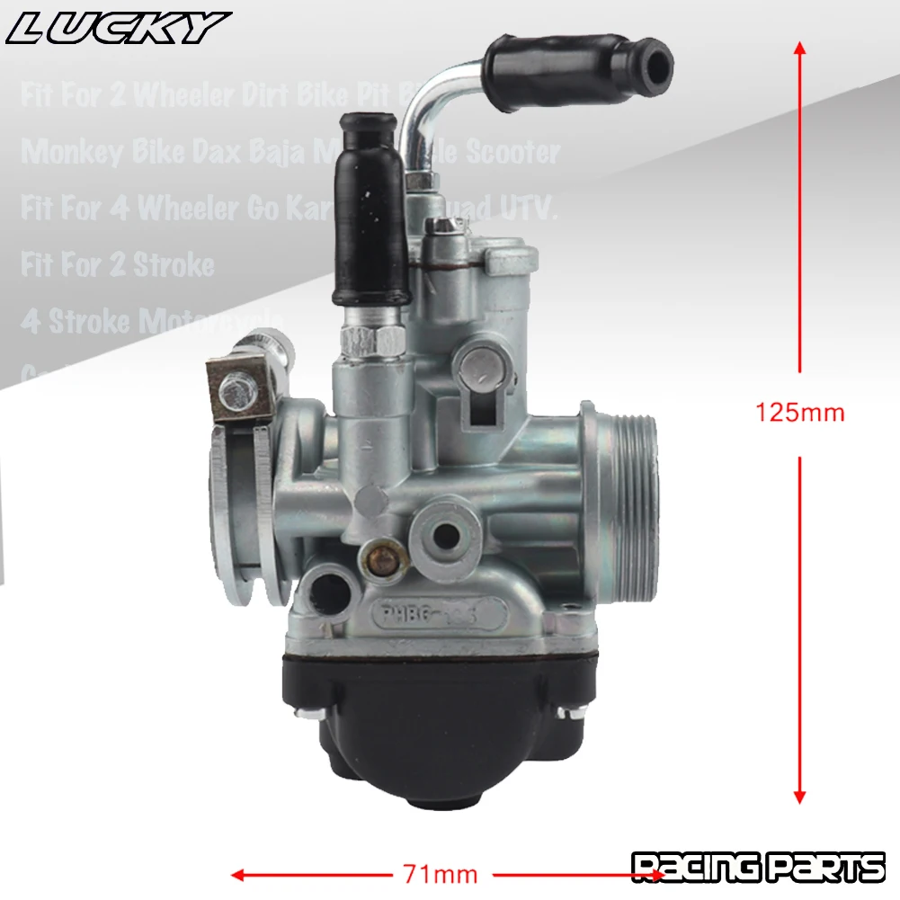 New Motorcycle Carburetor Carb For PHBG 17.5mm 19.5mm Racing 17.5 19.5 50CC 70CC 90CC Dellorto Model Dirt Bike Motocross