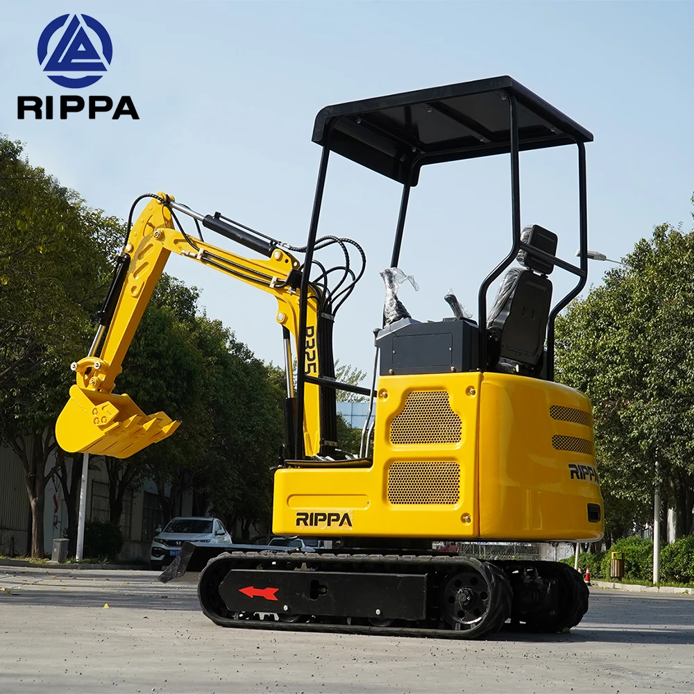 RIPPA R327 آلة حفر باجر صغيرة حفارة صغيرة آلات نقل الأرض حفارات الديزل المدمجة