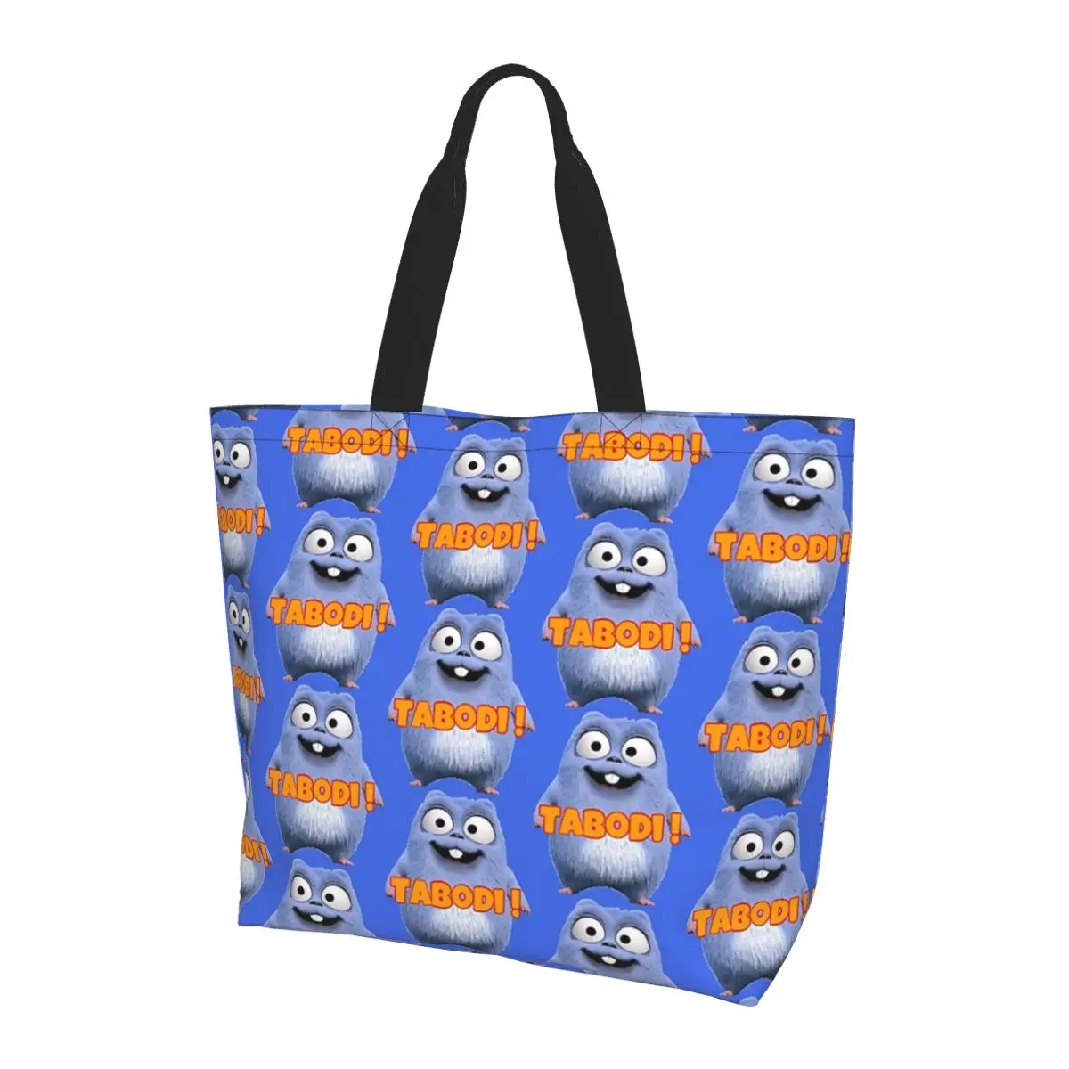 

Grizzy And The Lemmings Shopping Tote Bag Canvas Large Capacity Shoulder Bags Shopper Grocery Handbag for Women