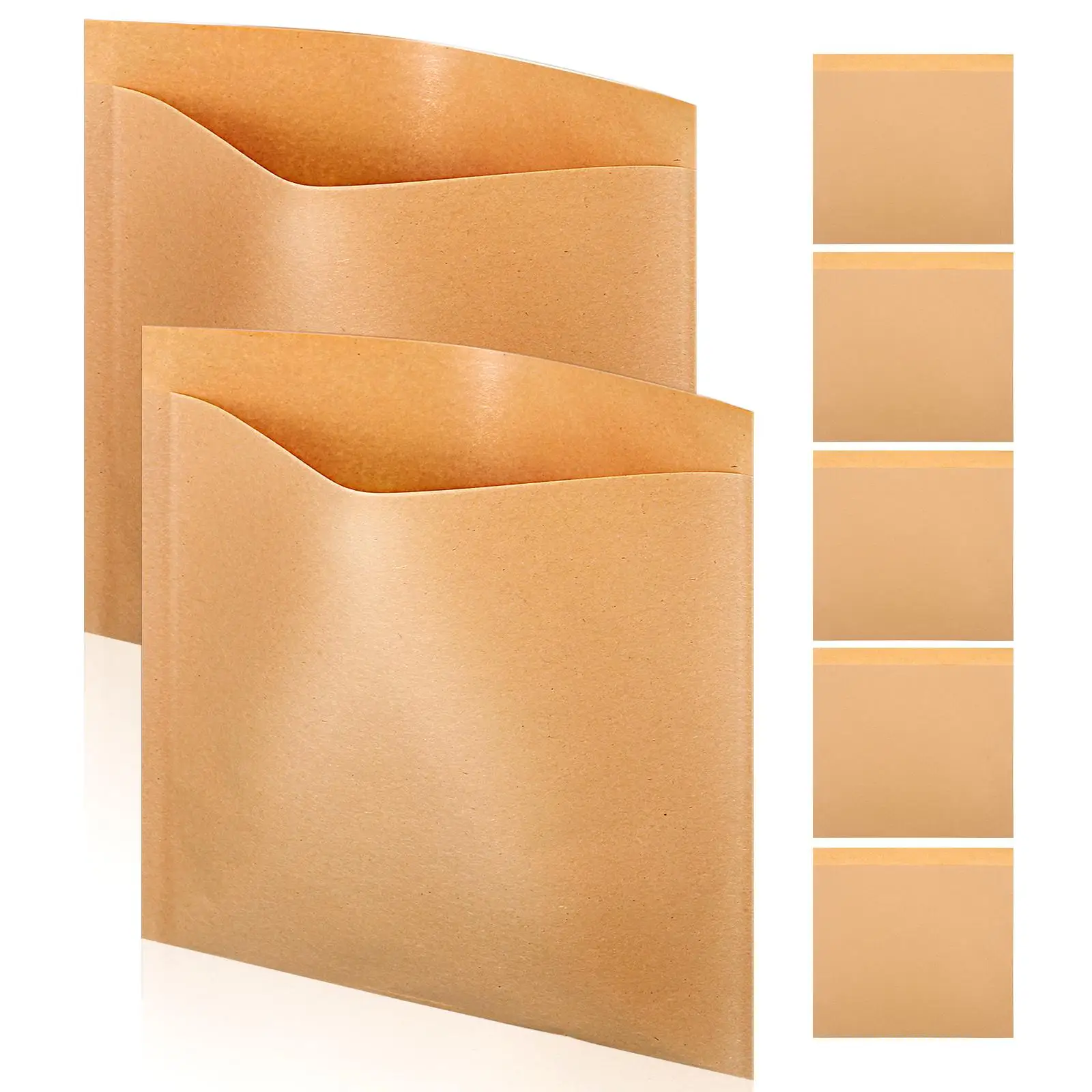 

200 Pcs Food Bags Grease Proof Kraft Paper Snack Candy Oil Resistant Treat Bags for Parties Bakeries Packaging Gifts