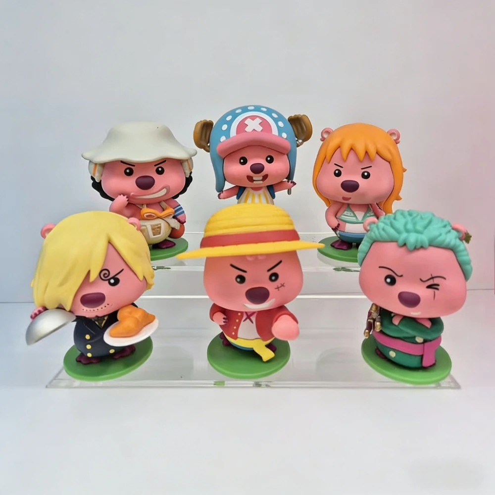 

Zanmang Loopy×One Piece Figure Blind Box Chopper Luffy Peripherals Doll Model Cute Desktop Ornament Surprise Bag Funny Toy Gift