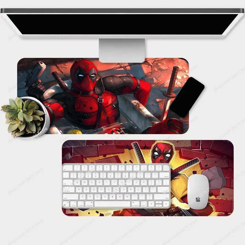 D-Dead Pool Mousepad Large Gaming Mouse Pad LockEdge Thickened Computer Keyboard Table Desk Mat