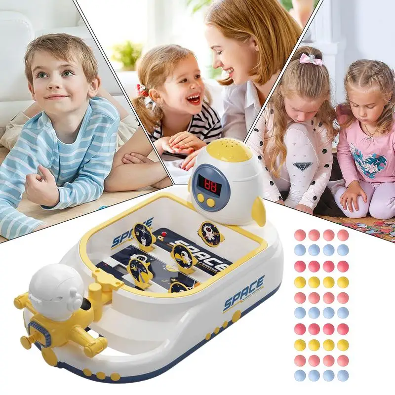 Table Pinball Machine Table Score Pinball Toys Machine Portable Desktop Game With Score Board For Kids Children Toddler Girls Bo