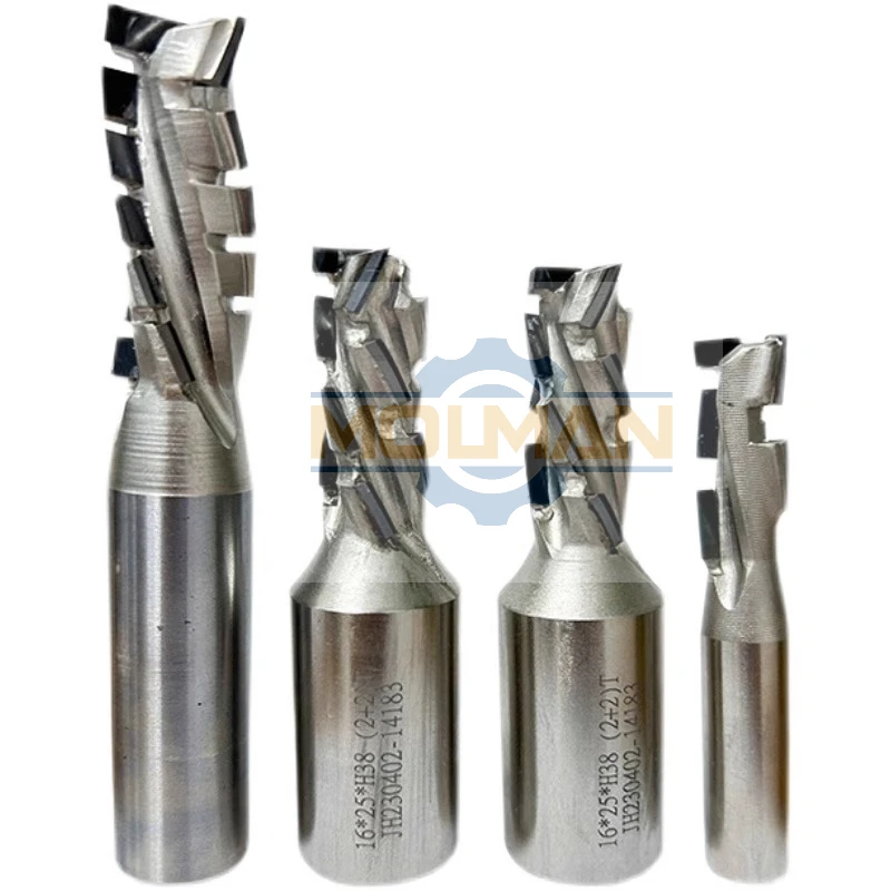 Customize 1+1 Diamond Spiral Milling Cutter Corn Slotting Woodworking Cutting Trimming Knife PCD Router Bit