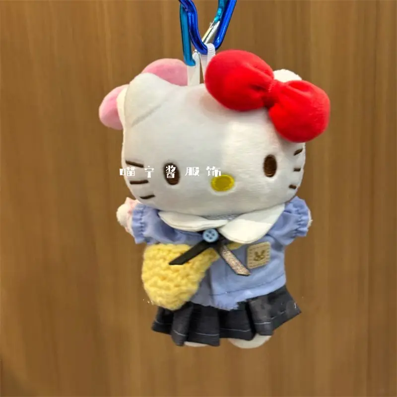 Kawaii Sanrio Hello Kitty peluche poupée sac pendentif dessin animé mignon Anime sac à dos accessoires porte-clés voiture cintre filles cadeaux jouets