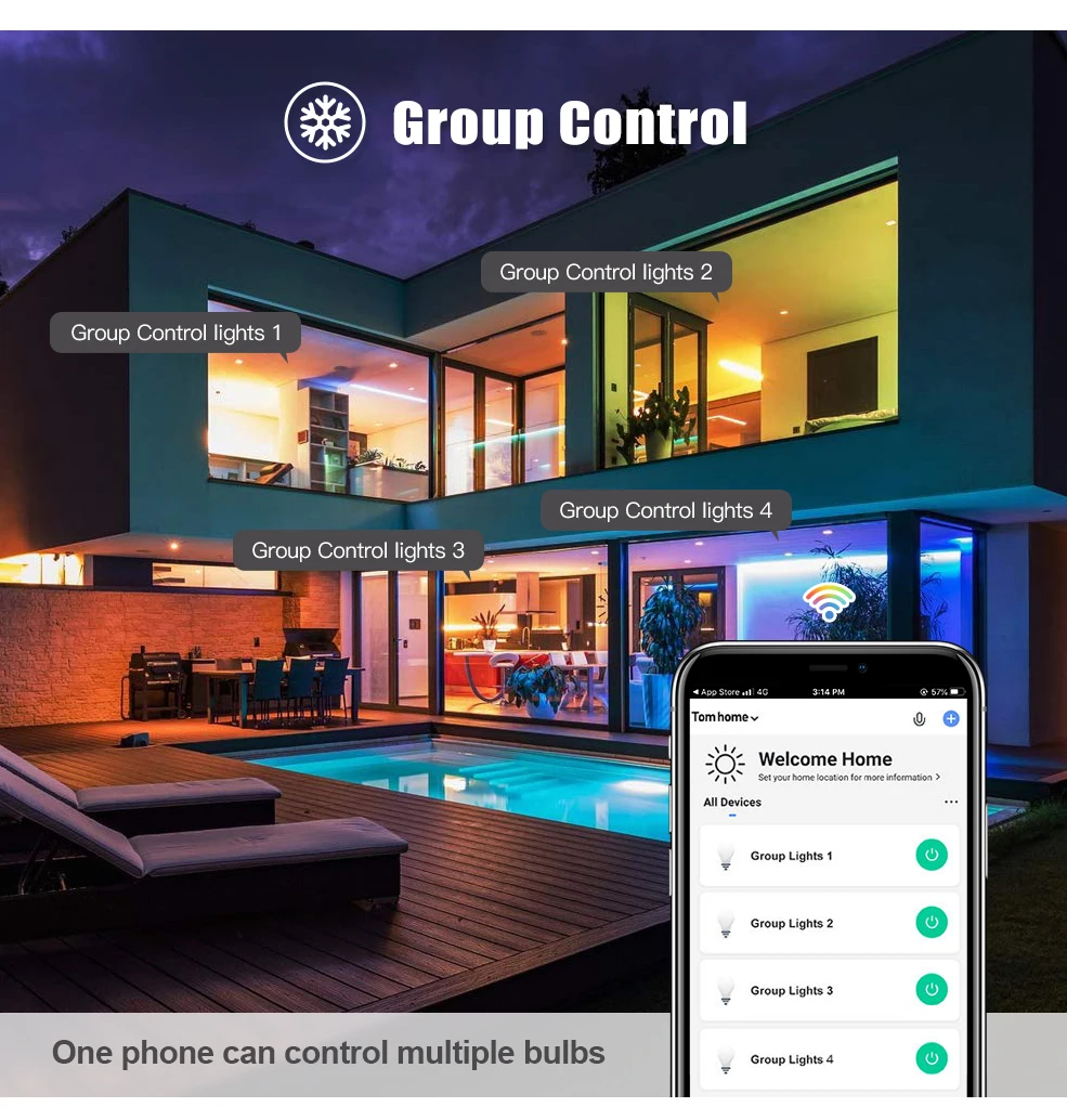 Zigbee E27 LED-Glühbirne Alexa Smart LED-Lampe RGB CW WW LED-Lampen funktionieren mit Smart App Home Assistant Z2M Google Zigbee 3.0 Hub – Detail 9