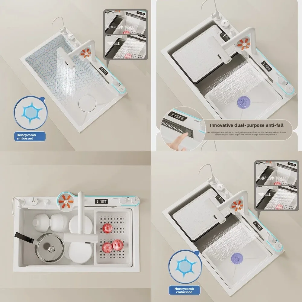 

Stainless Steel 304 Kitchen Sink White Dolphin Design Vegetable Washing Basin Stainless Steel Wash Basin 304