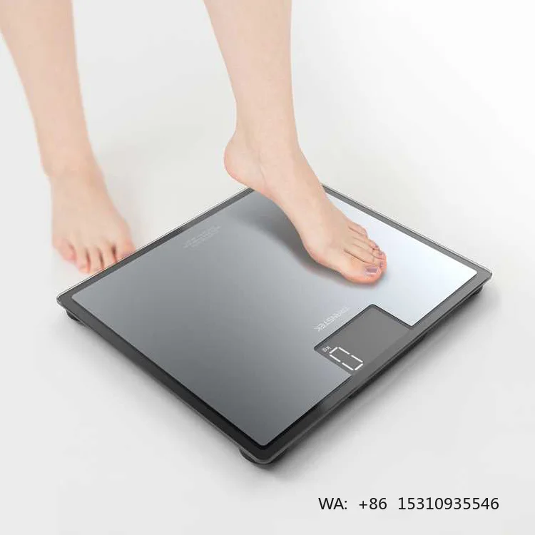 TRANSTEK 250kg Large Size Stainless Steel Top Panel Bathroom Personal Scale Digital Human Body Weight Machine Weighing Balance