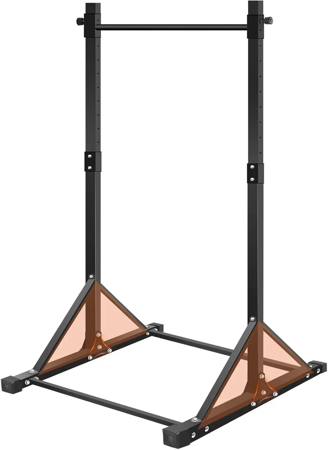 Outdoor Adjustable Chin-Up Bar with Freestanding Pull-Up Bar Stand for Home Gym Workouts