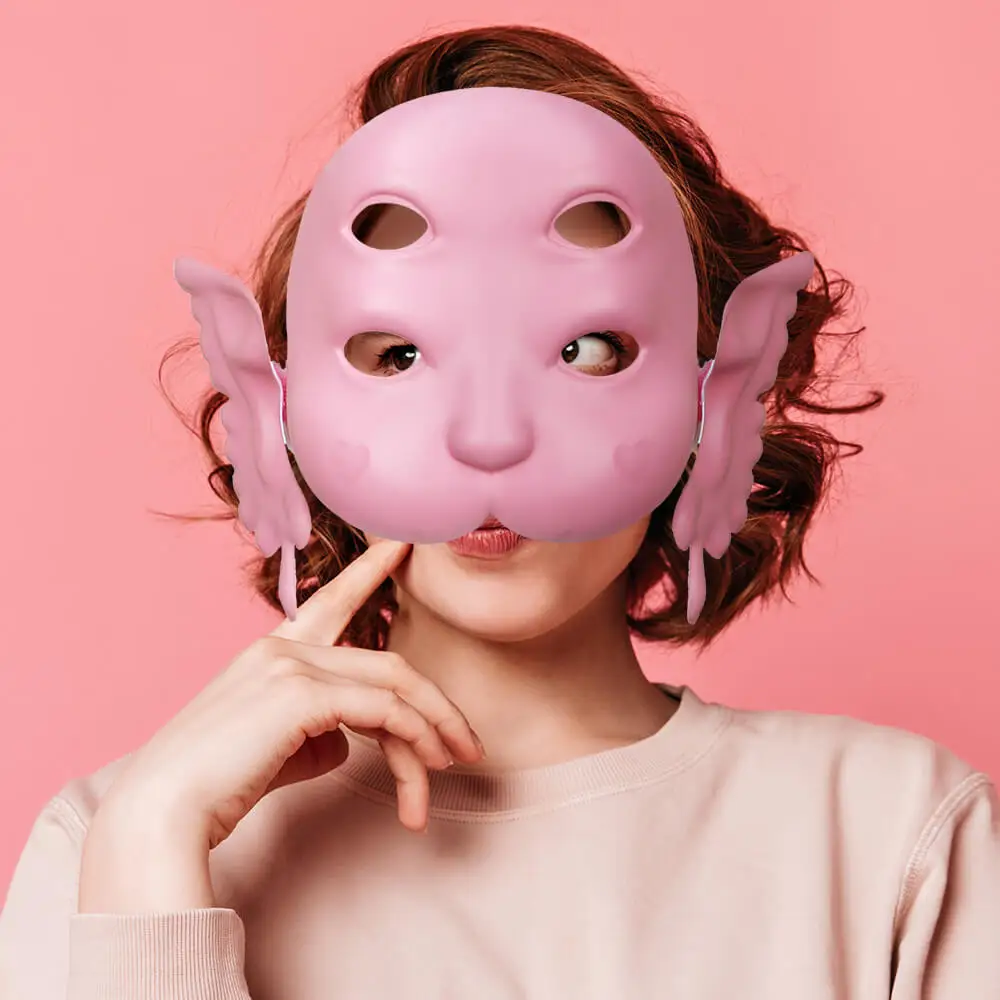 Melanie Portal Martinez topeng Halloween DIY tema pesta kostum Cosplay topeng alat peraga masker wajah AcessoriesTakerlama