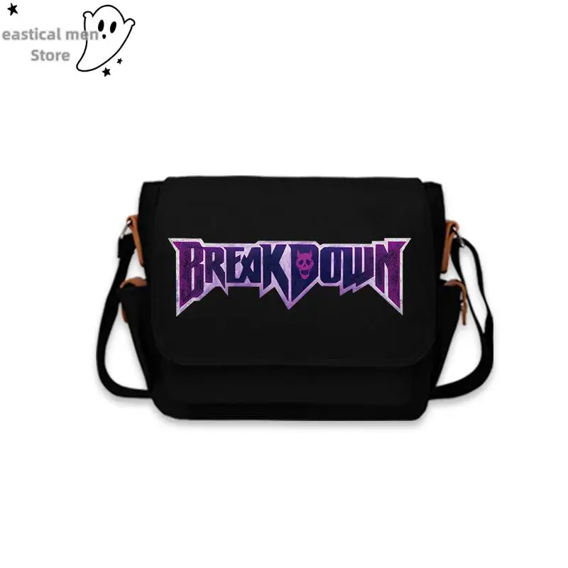 애니메이션 죠조의 기묘한 모험 코스프레 가방, 학생 옥스포드 숄더백, 살구색 3D 프린트 메신저 백, 남자 고등학교 Jk 가방