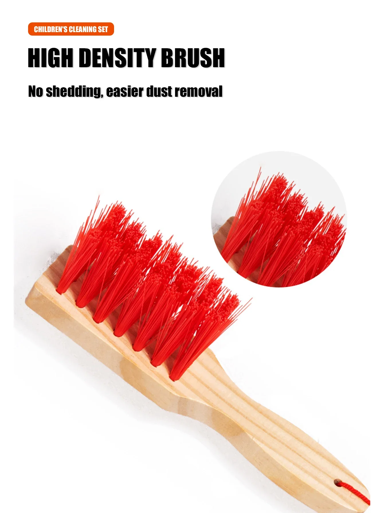 Montessori conjunto de limpeza de madeira brinquedo vassoura mop conjunto menino menina simulado ferramenta de limpeza das crianças exercício auto-cuidados capacidade