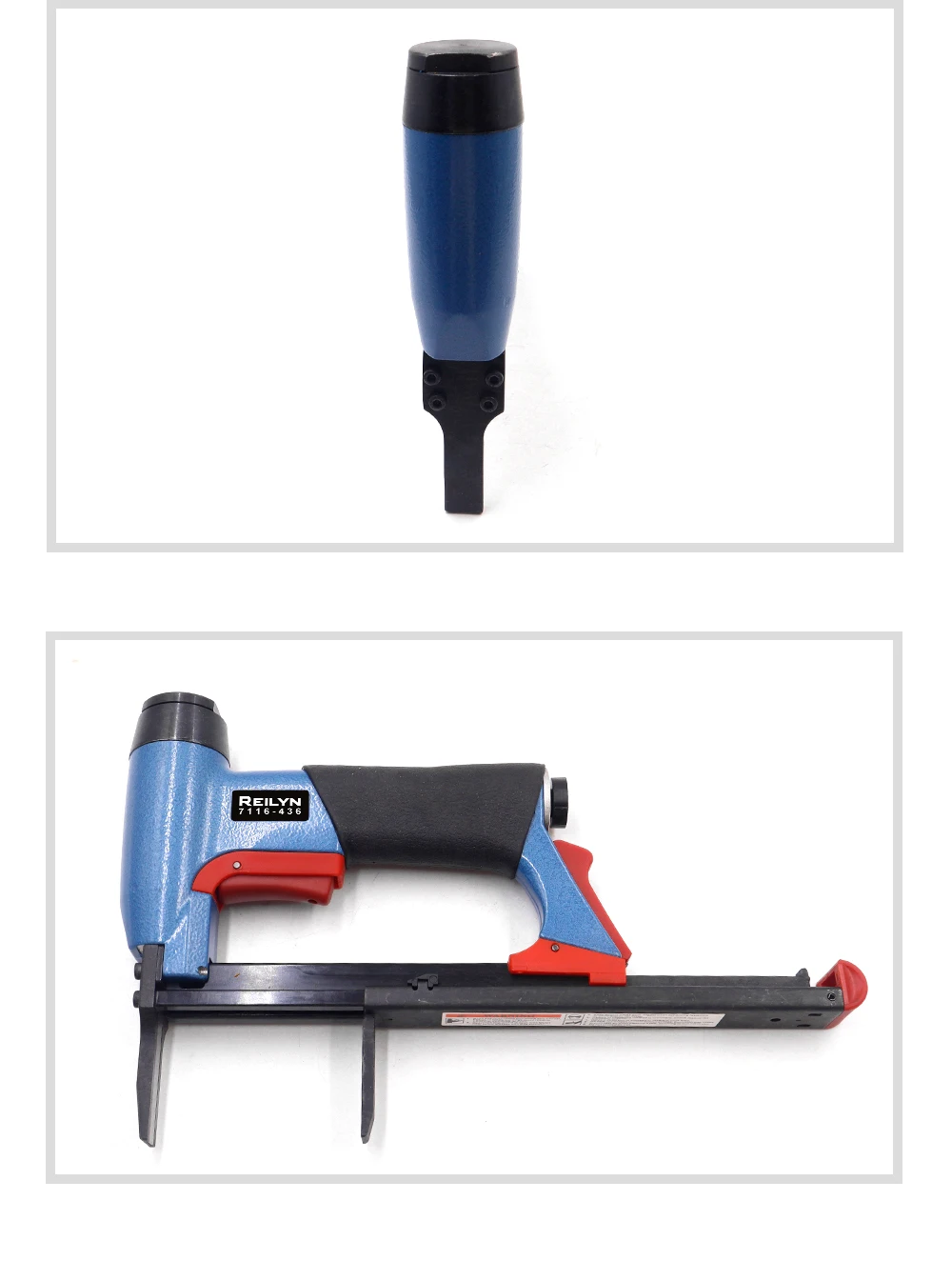Druckluft-Tacker 7116 mit Langer Nase 6-16mm Feindraht-Nagler U-Typ Pneumatischer Streifennagler Heftklammergerät für Holzbearbeitung und Möbel – Detail 7