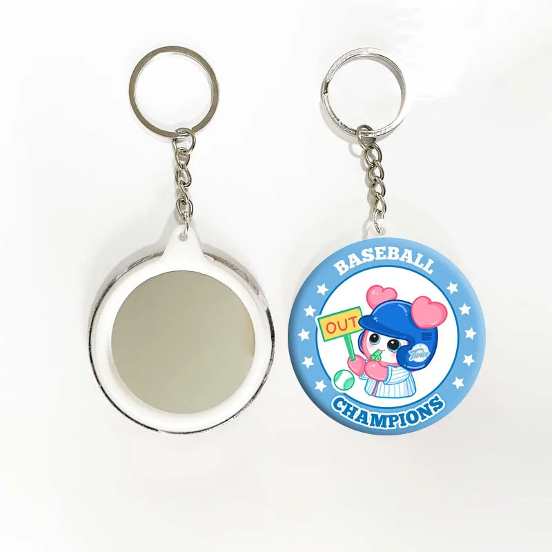 Kpop NAYEON Momo Sana Mina 9th Baseball Uniform Figure Tinplate Badge Mirror Keyring Fans Collection Bag Pendant Brooch Tag