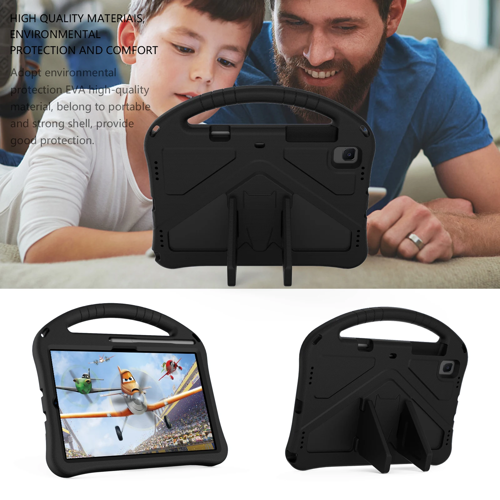 For Samsung Galaxy Tab A9 plus a9 8.7 S6 lite 10.4 S7 S8 S9 A7 Lite A 8.0 SM-X210 Tablet Case Kids Safe Shockproof  Cover Fundas image 4