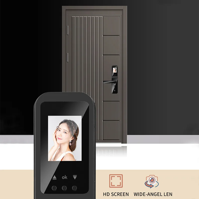 XSDTS Tuya Wifi Digital Electronic Smart Door Lock With Biometric Camera Fingerprint Smart Card Password Key Unlock