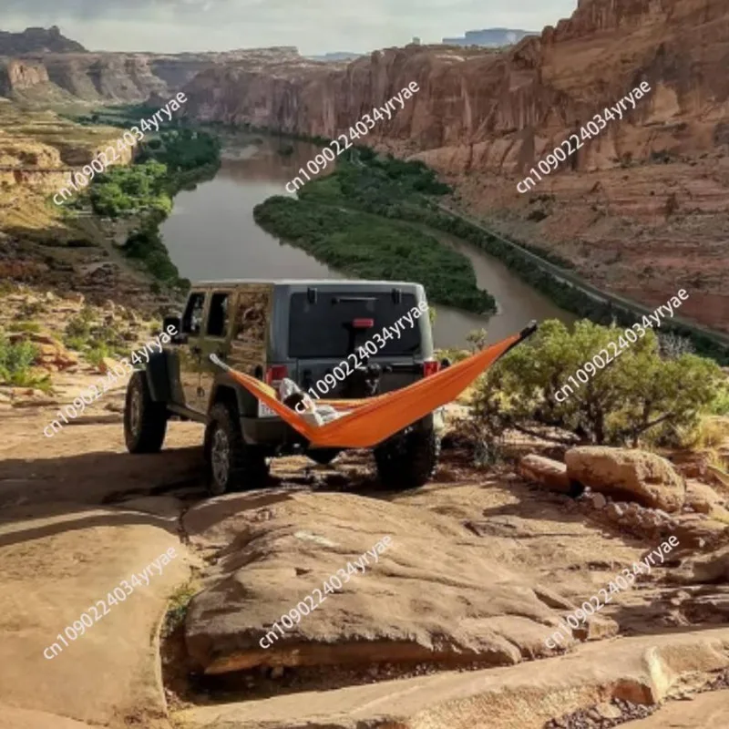 Hammock Hook Trailer Receiver Folding Stand Off Road Black