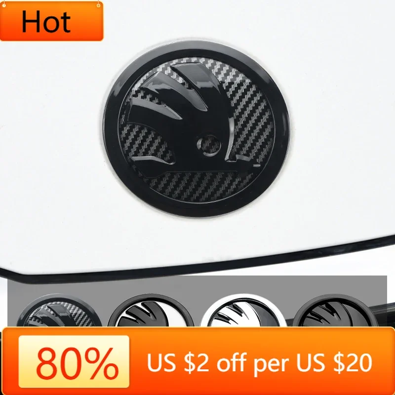 

Для Skoda Автомобильная наклейка 2025 Новая эмблема из АБС-пластика 80 мм 90 мм Для Skoda Fabia 1 2 Octavia a7 RS Superb Rapid Yeti Karoq Vision Автомобильная головка Fr