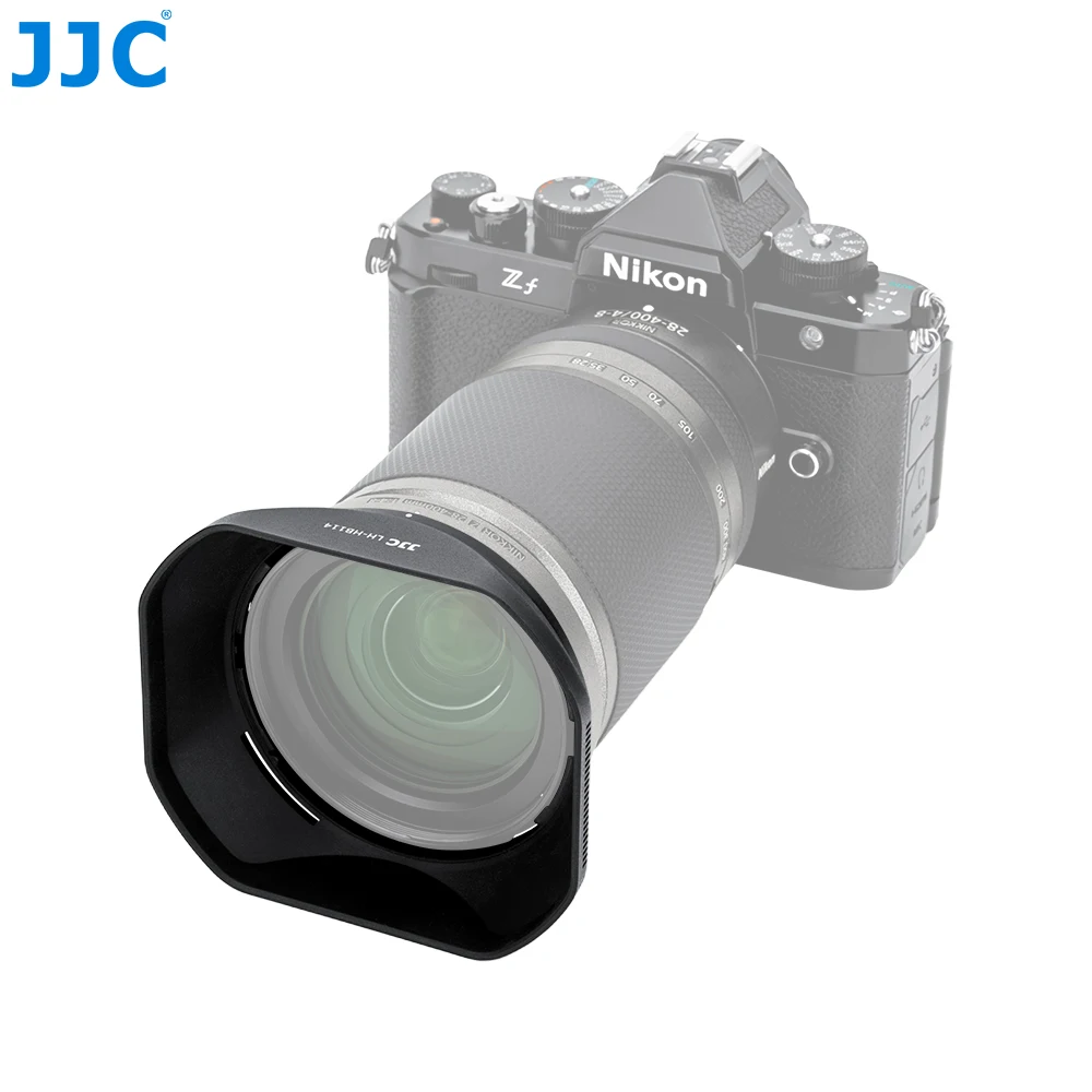 Tudung Lensa JJC Kompatibel dengan Nikon NIKKOR Z 28-400Mm F4-8 VR NIKKOR Z 24-120Mm F4 S Lensa Menggantikan Tudung Lensa Nikon HB-1142