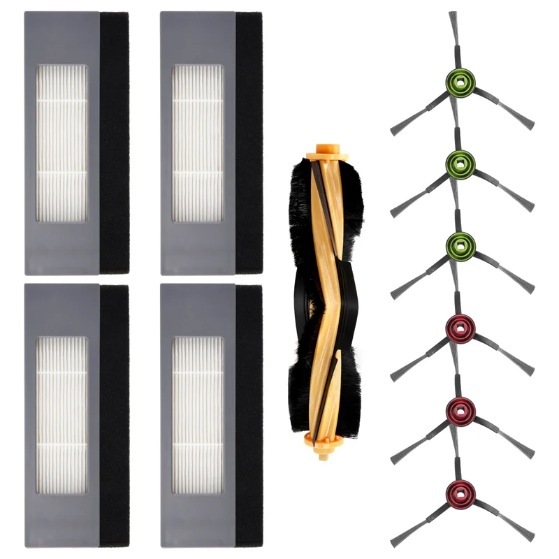 Abud-filtro rolo escova lateral para ecovacs deebot ozmo 920 950 t5 t8 aivi robô vácuo peças de reposição acessórios