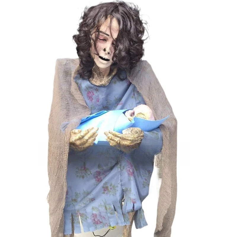 

Halloween Electric Voice Props Prisoner Witch Zombie Bar Haunted House Backroom Decoration Haunted