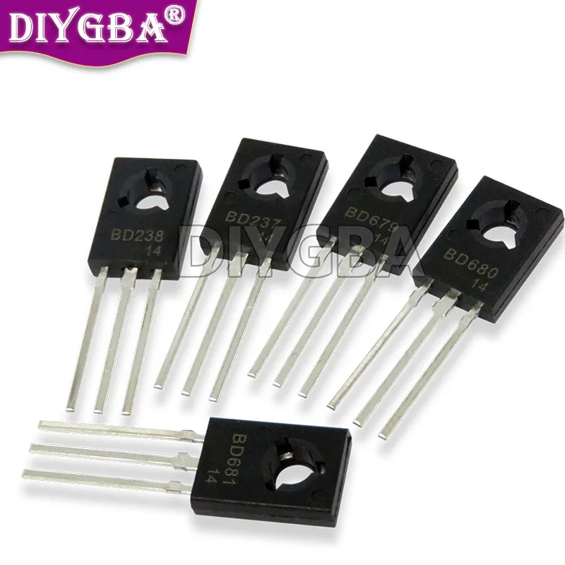 50PCS/LOT BD237 BD679 BD680 BD681 BD682 TO-126 BD238 BD677 BD678 BD875 BD435 BD436 BD441 BD442 TO126 Transistor Chipset