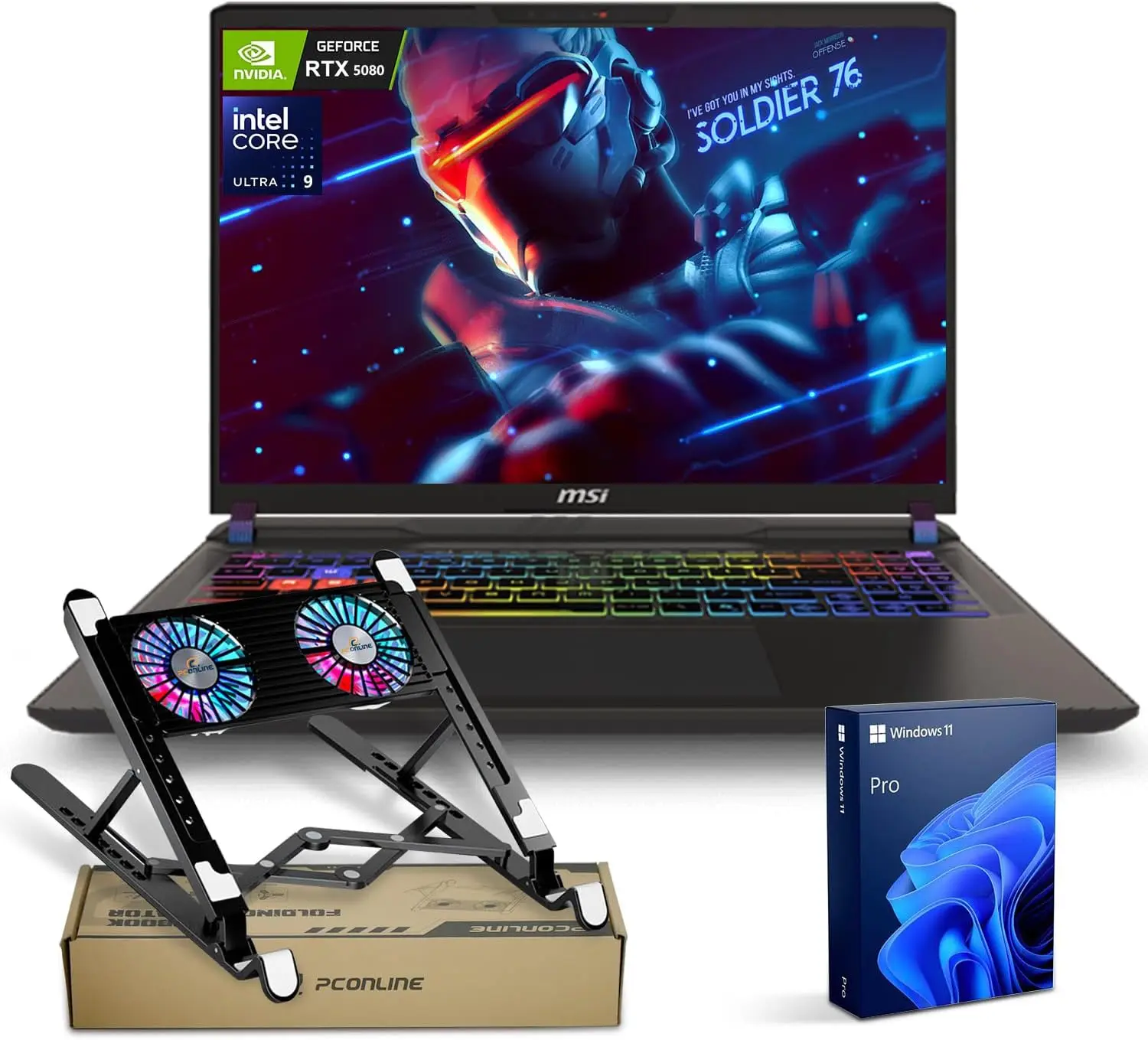 

Игровой ноутбук MSI Vector 16 HX RTX 5080, NVIDIA GeForce RTX 5080 AI Pro, 32 ГБ DDR5, 1 ТБ SSD, RGB-подсветка, комплект с PCO