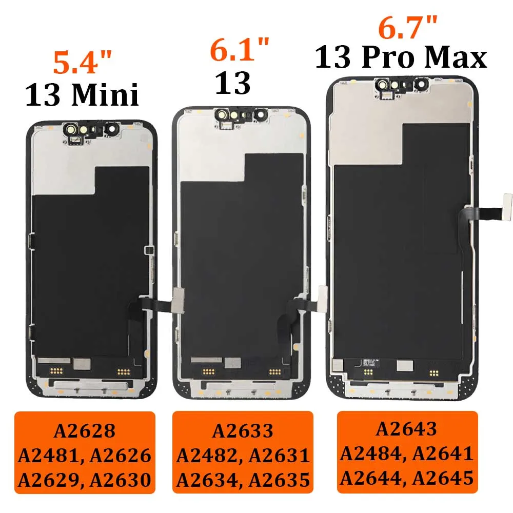 Imagem -02 - Substituição do Conjunto do Digitador da Tela Sensível ao Toque Display Lcd Tela Oled para Iphone 12 13 Pro Max 13 Mini