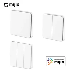 Mijia Smart Wall Switch Live Line Version Wifi Wall Light Switch OTA Upgrade Smart Linkage Works with Mihome App