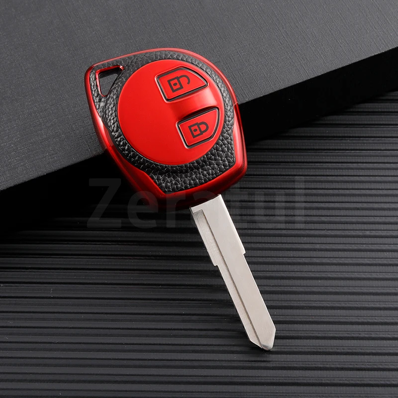 TPU Leather Car Remote Key Cover Case For Suzuki Swift Ignis Vitara Liana Ciaz Baleno Car Key Fob Case Cover Shell Fob Holder