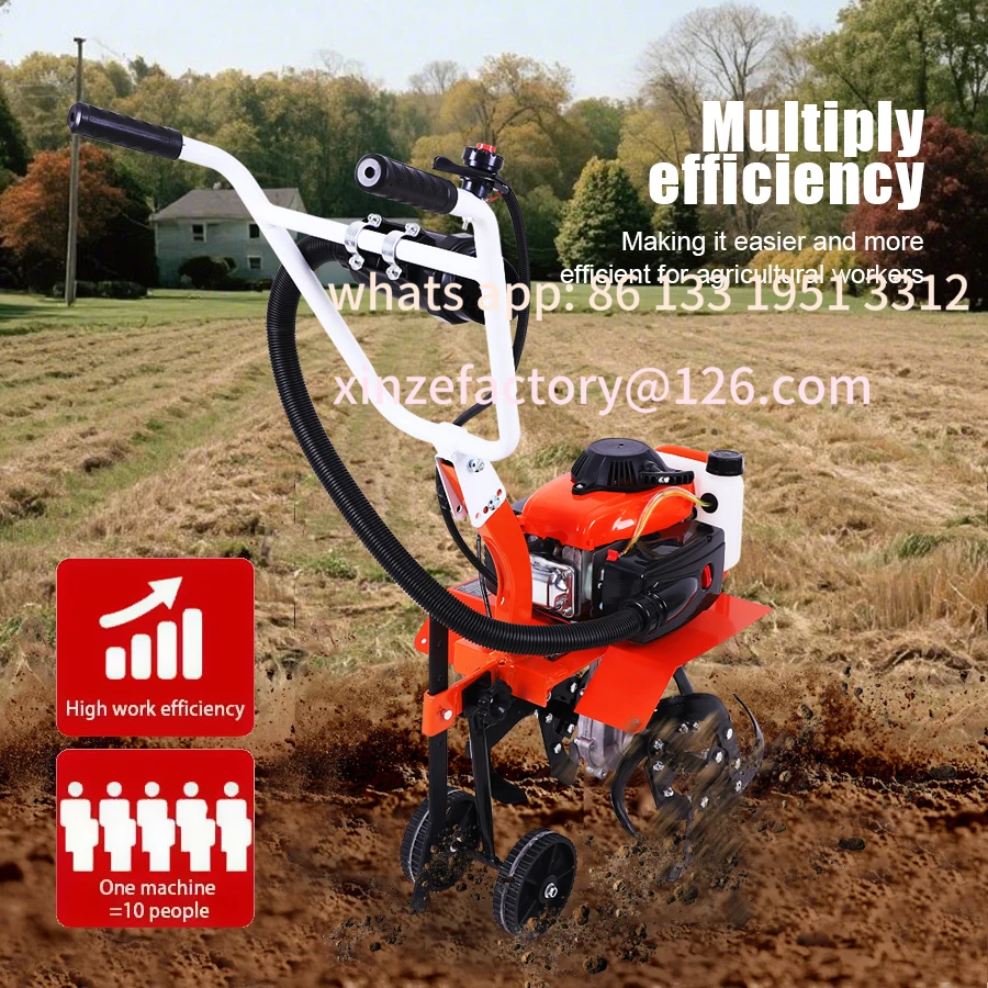 

Customizable Cultivator 4 Stroke/2 Stroke Multi-function Rotary Tiller Machinery Compact Micro Tiller for Home Garden a