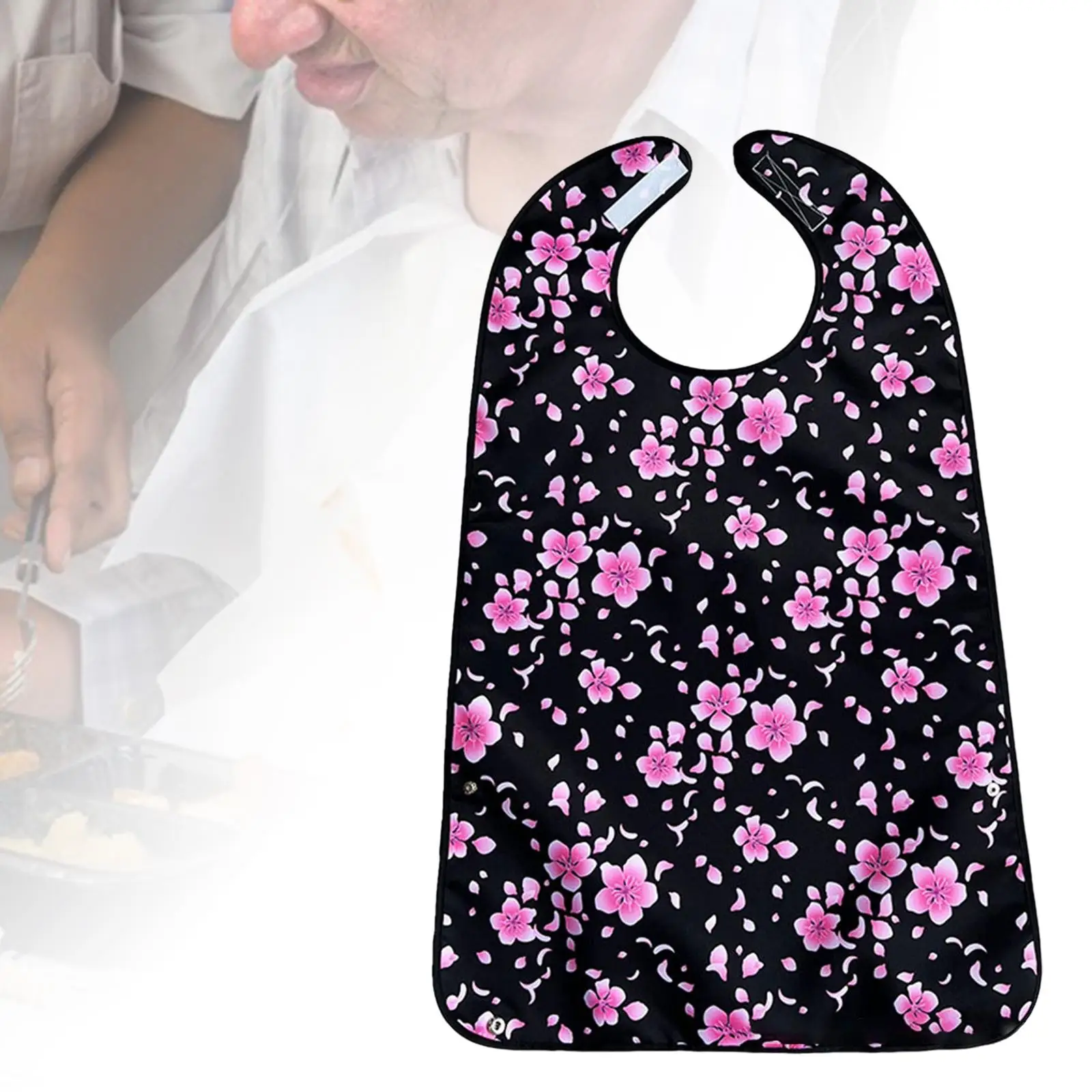Adult Bibs for Eating Waterproof Easy to Clean Feeding Bibs for Elderly Home Seniors