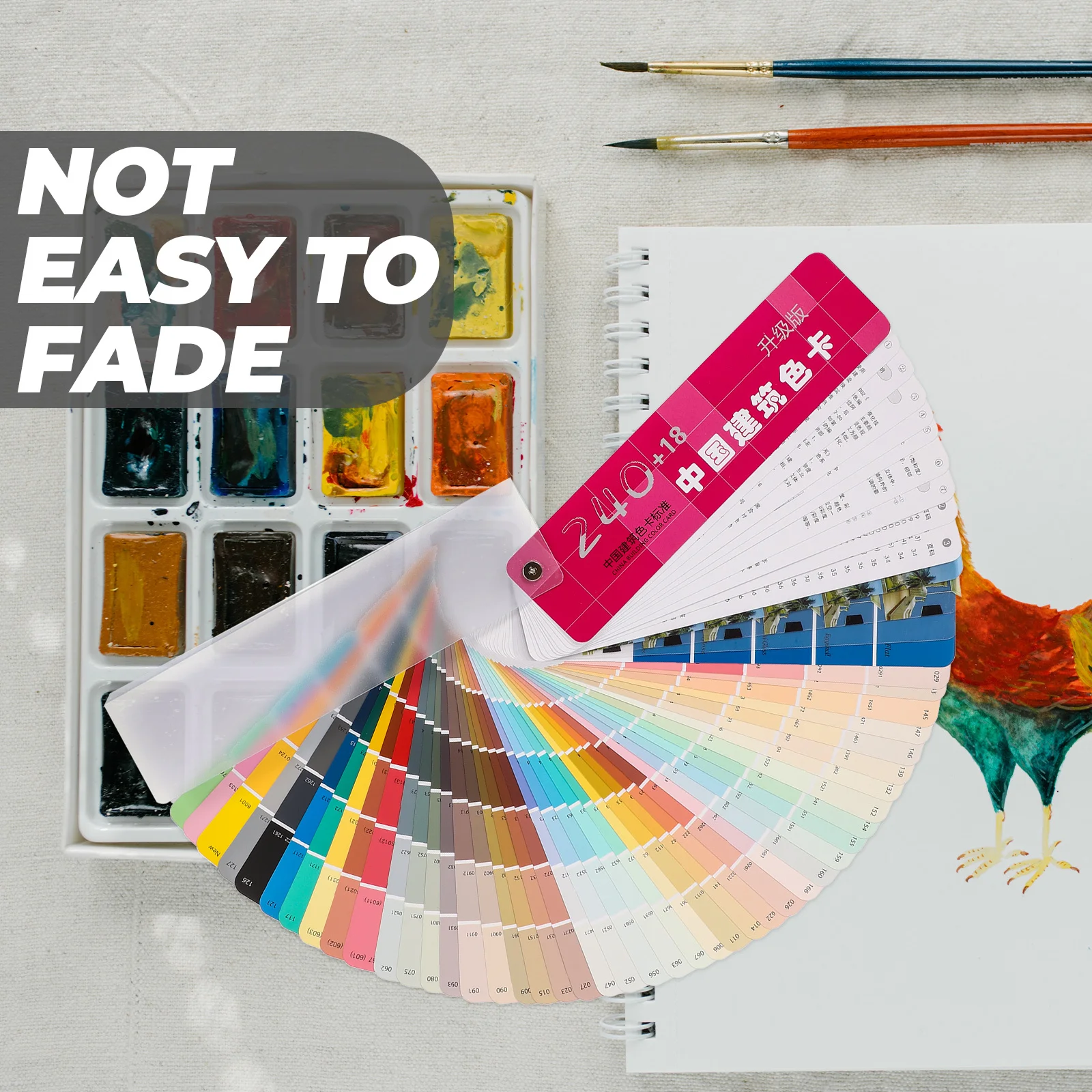 

1Set Portable Color Matching Cards Professional Paint Color Sheets for Artists Architects Strong Build Quality Easy Rotation