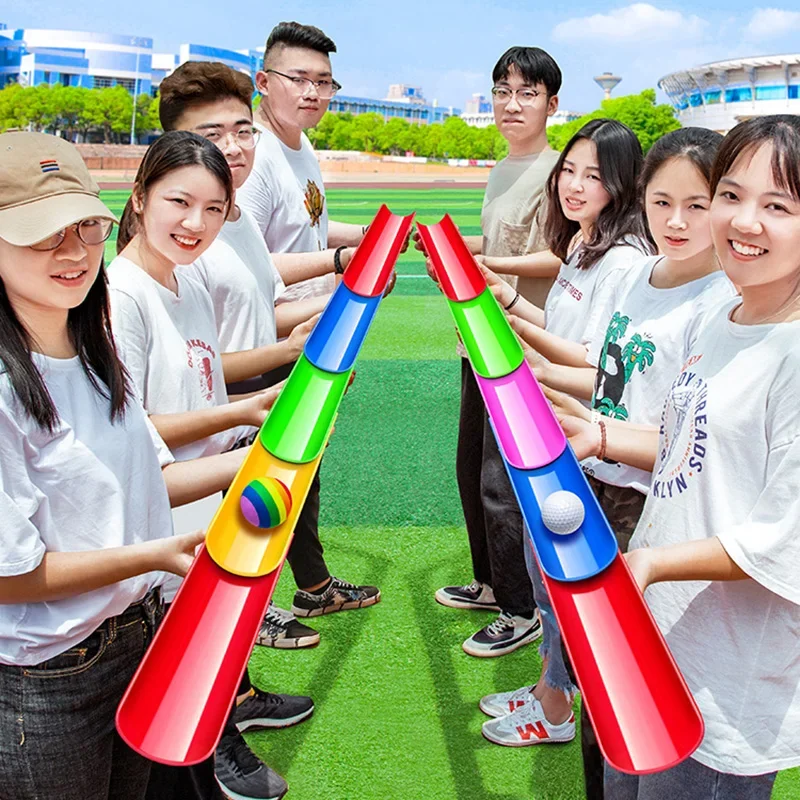 Children Outdoor Toys Pipeline Challenge Games Adults Team Building Activities Kids Sensory Integration Training Toy Ball Sports
