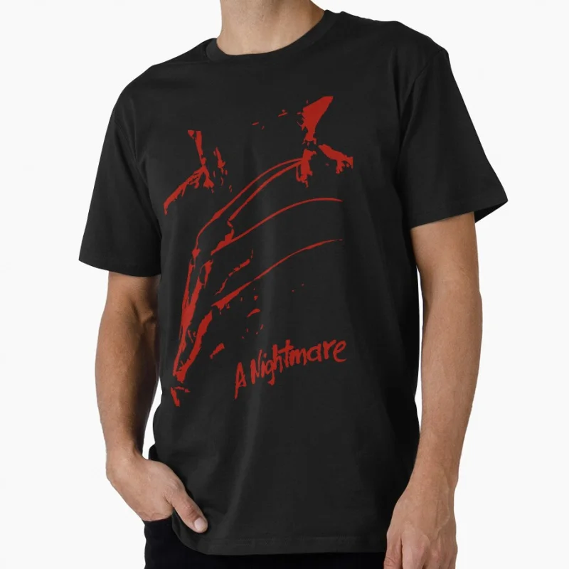 

Freddy Krueger A nightmare on elm street Horror Vintage Movies Scary Halloween gift T shirt for man Large size Tops plus tee