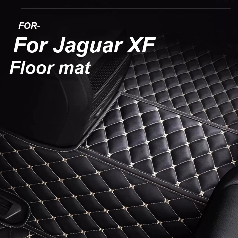 

LUXURY Car Floor Mats For Jaguar XF X260 2016~2022 Carpet Rugs Durable Leather Mat Anti Dirty Pads Auto Interior Car Accessories